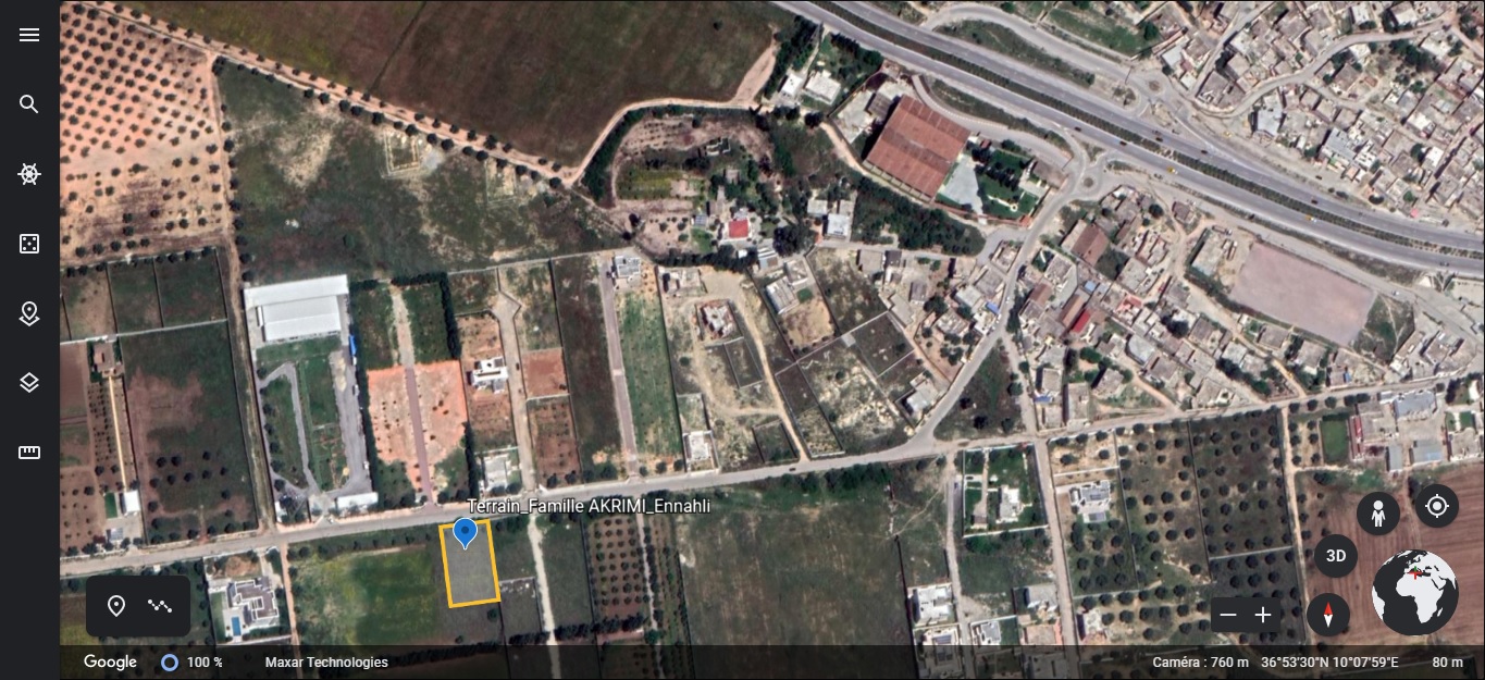 Kalaat Landlous Kalaat Landlous Terrain Terrain nu Des lots de 500 m2  ennahli