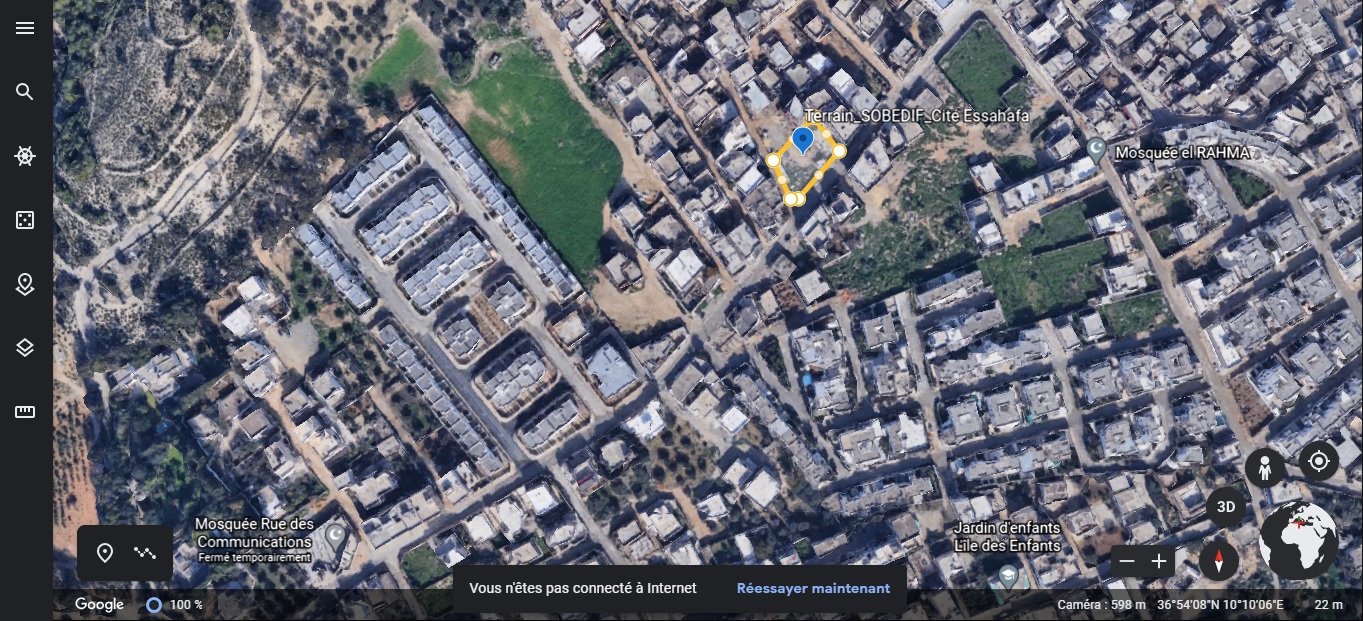 Raoued Cite Essahafa Terrain Terrain nu Des lots de 330 m2 ou plus  cit essahafa ariana