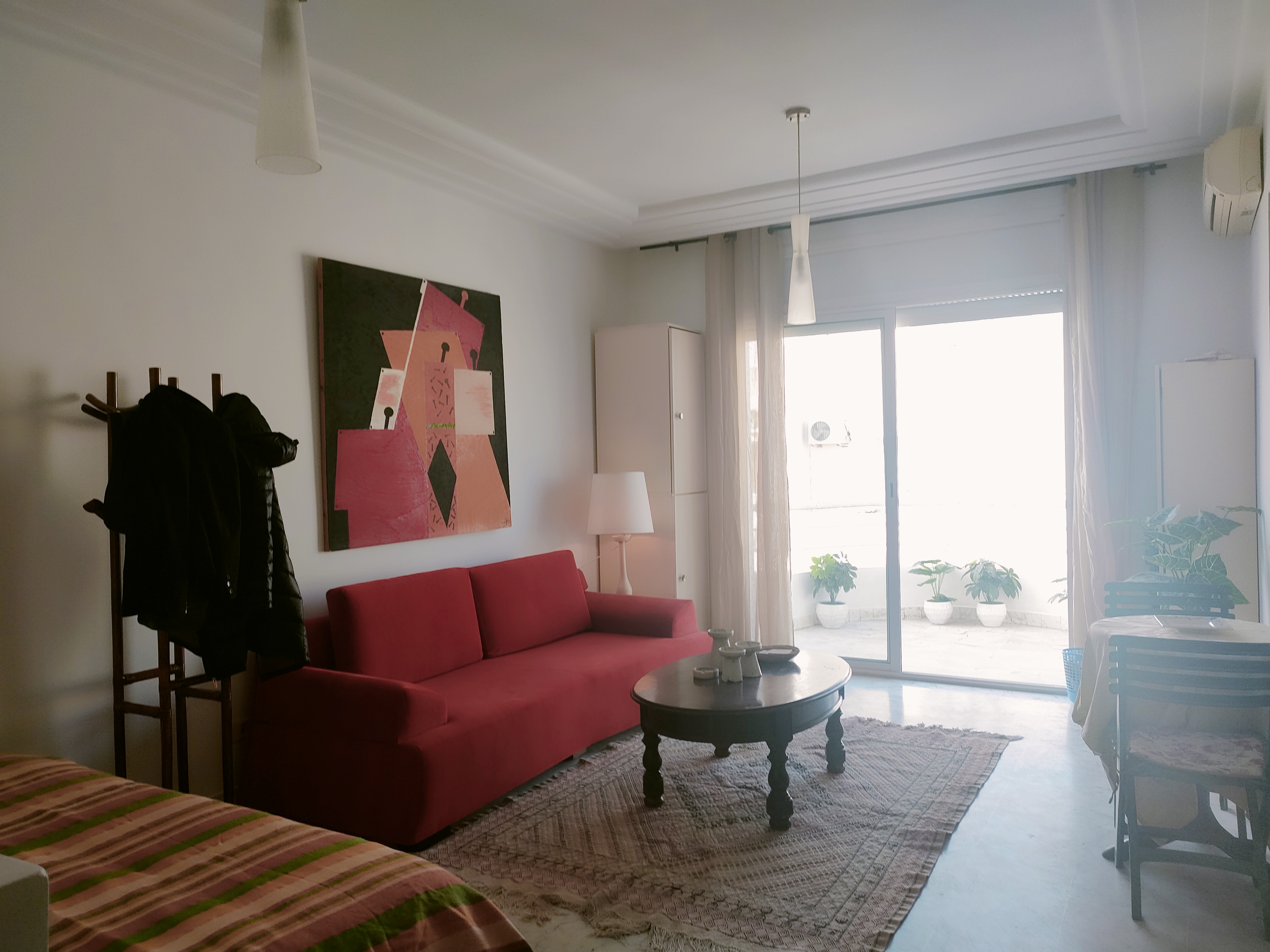 La Marsa Sidi Daoud Location Appart. 1 pice Magnifique s0 meubl et bien quip