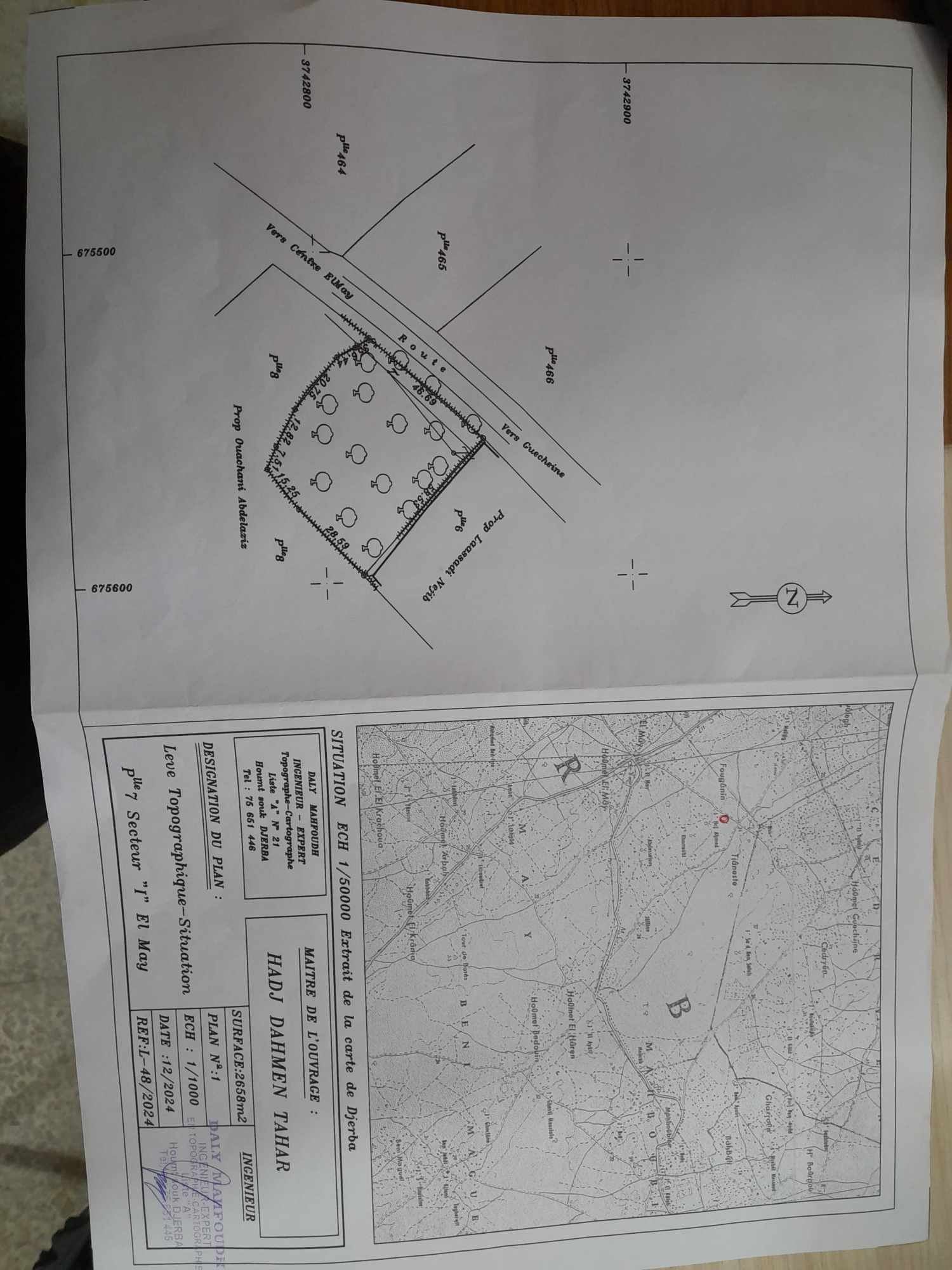 Djerba - Midoun El May Terrain Terrain agricole Terrain 2 658 m2 el may  djerba  en 1 er position