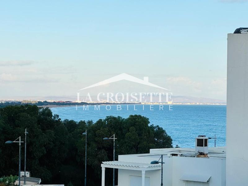 La Marsa Gammart Location Appart. 3 pices S2 vue sur mer  gammarth zal1408