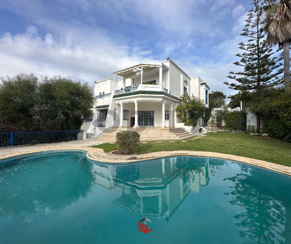 La Marsa Gammart Location Maisons Villa en s6 avec piscine  gammarth