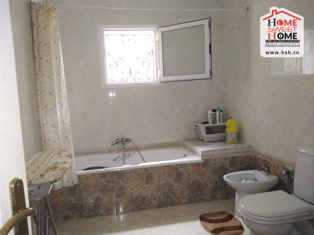 Hammam Chatt Borj Cedria Vente Appart. 3 pices Rdc de villa s3 vidane  borj cedria