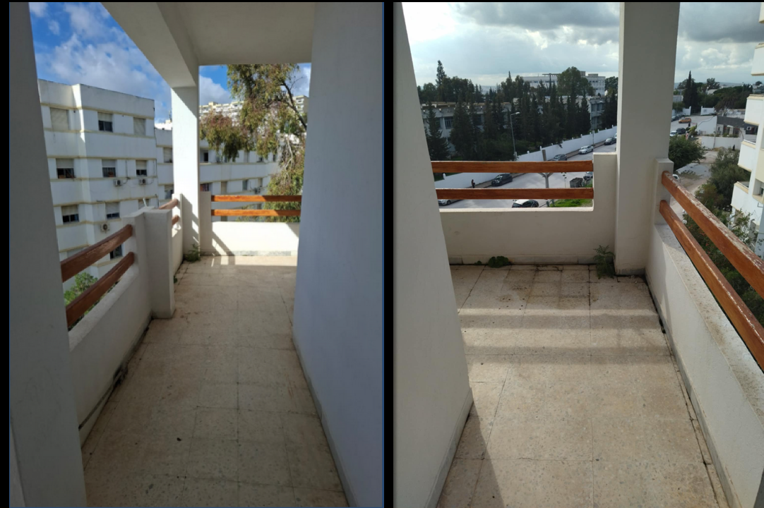 El Menzah El Manar 1 Location Appart. 2 pices Apt 2 chambres elmanar1  cot de l'enit et campus