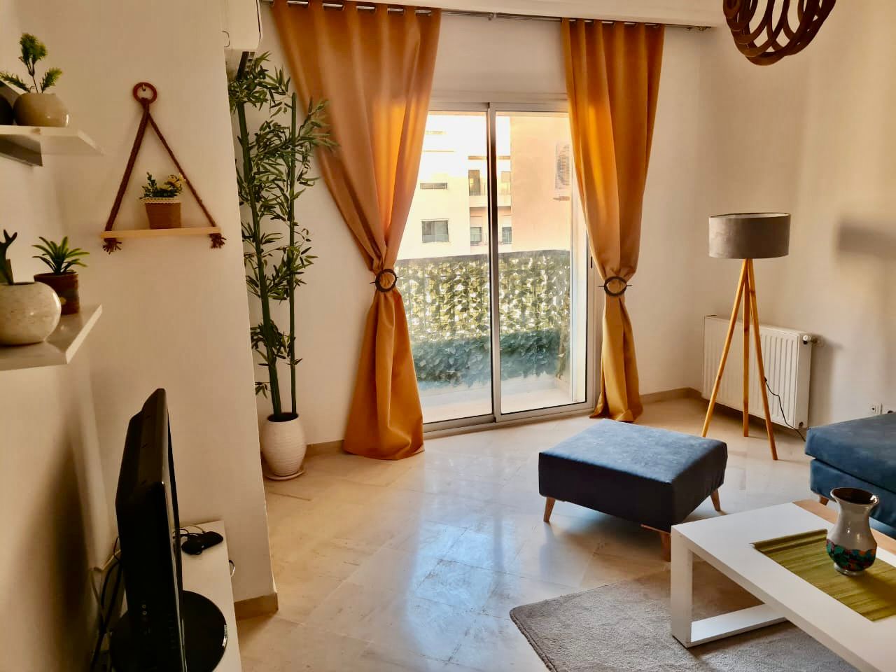 Ain Zaghouan Jardins de Carthage Location Appart. 3 pices S2 chic aux jardin de carthage