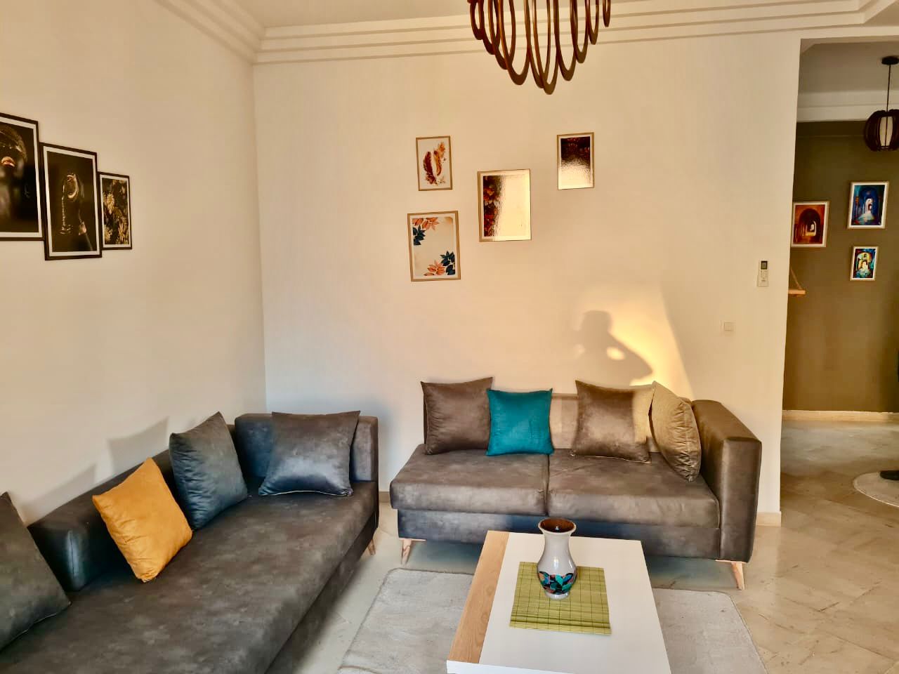 Ain Zaghouan Jardins de Carthage Location Appart. 3 pices S2 chic aux jardin de carthage