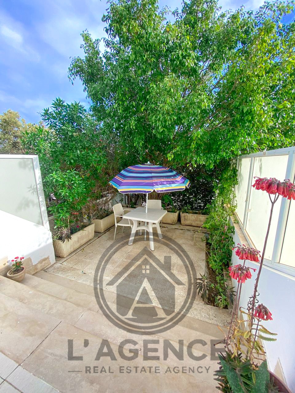 La Marsa Sidi Daoud Location Appart. 1 pice Appartement s1 meubl a sidi daoued avec jardin