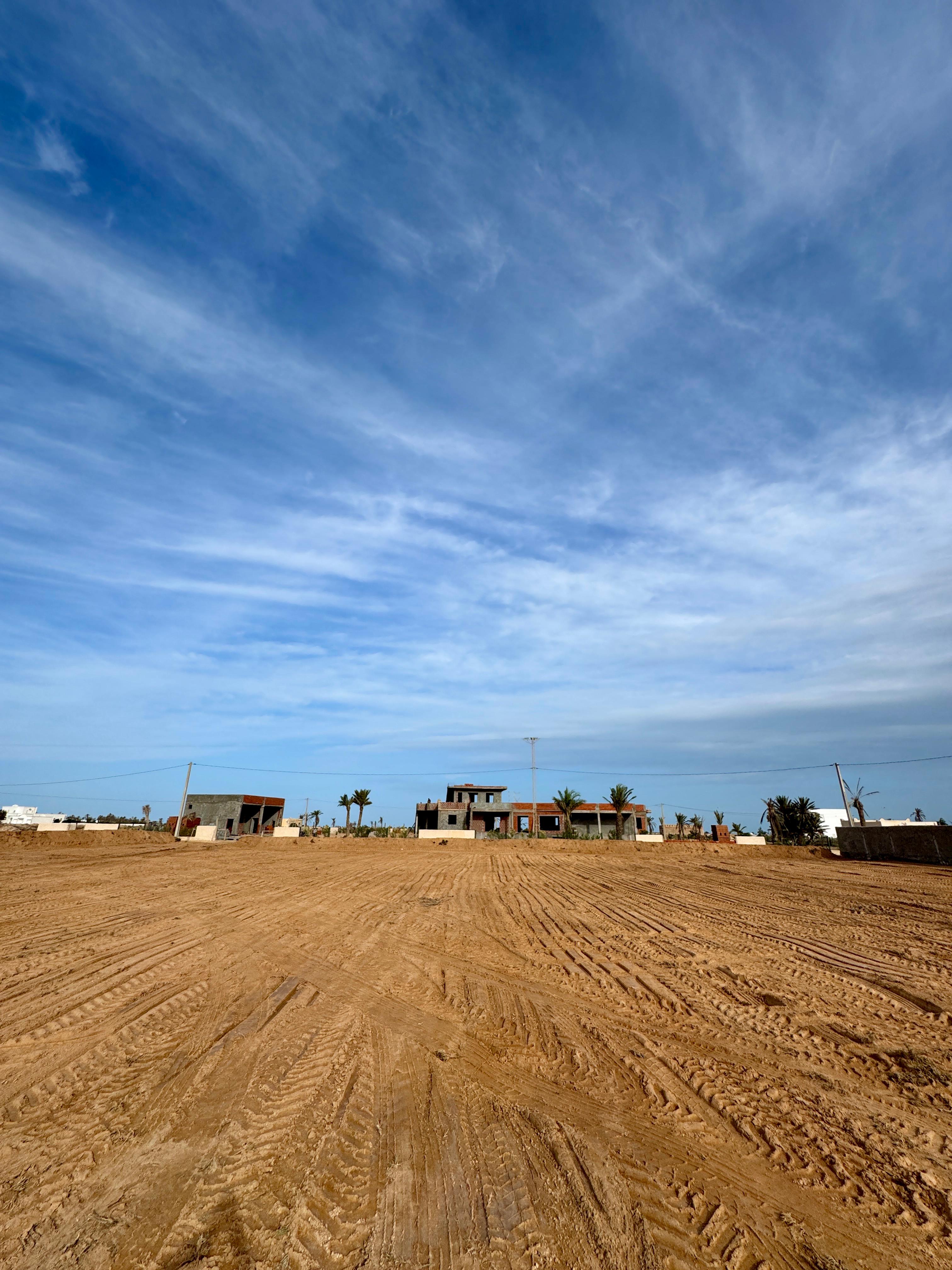 Djerba - Houmet Essouk Djerba  Terrain Terrain nu Terrain avec titre bleu  djerba