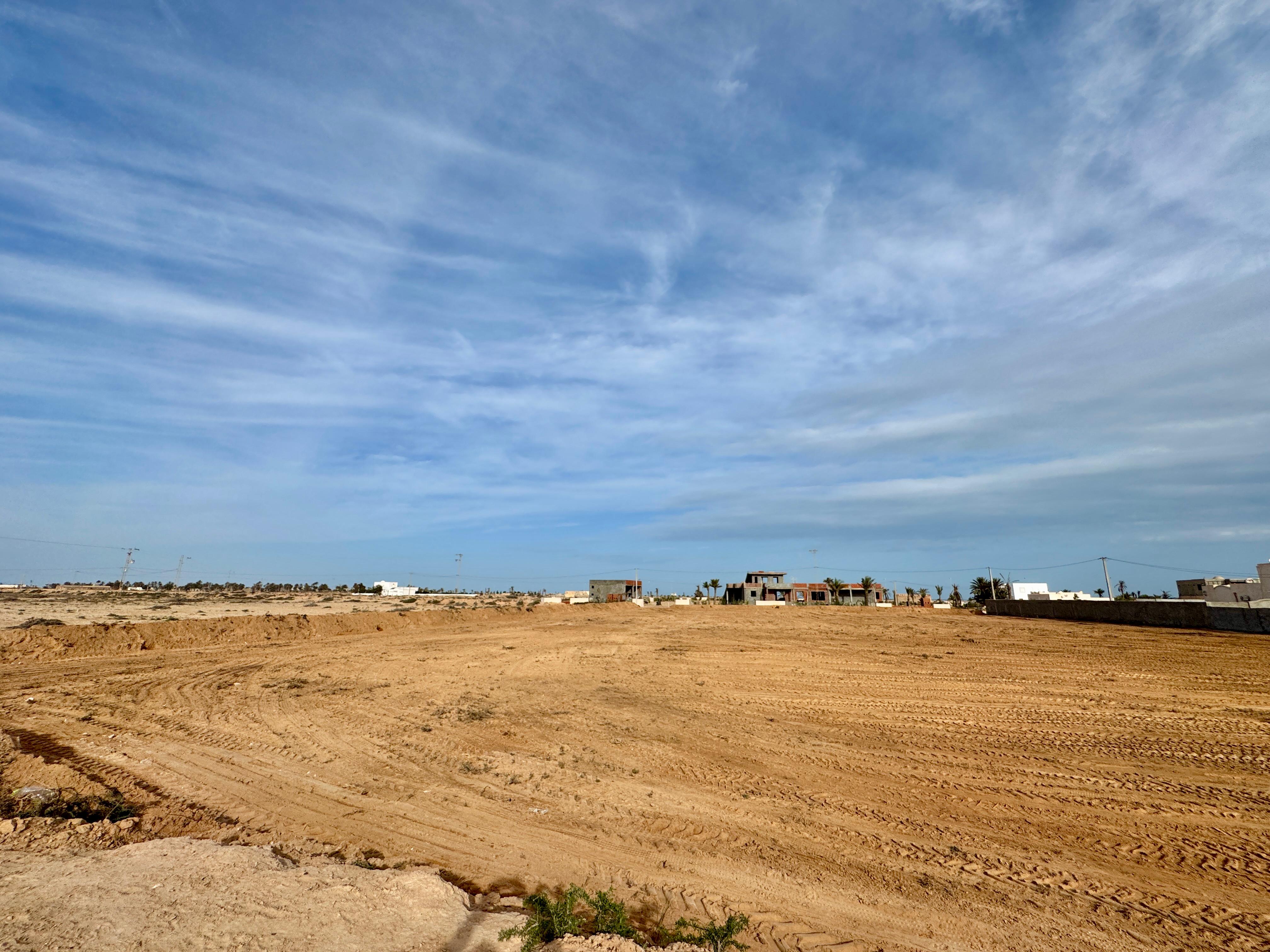 Djerba - Houmet Essouk Djerba  Terrain Terrain nu Terrain avec titre bleu  djerba