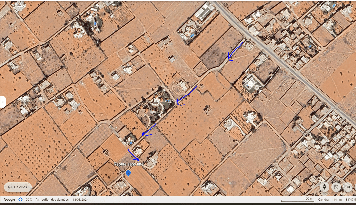 Sfax Sud El Ain Terrain Terrain nu Terrain habitation el ain km 10