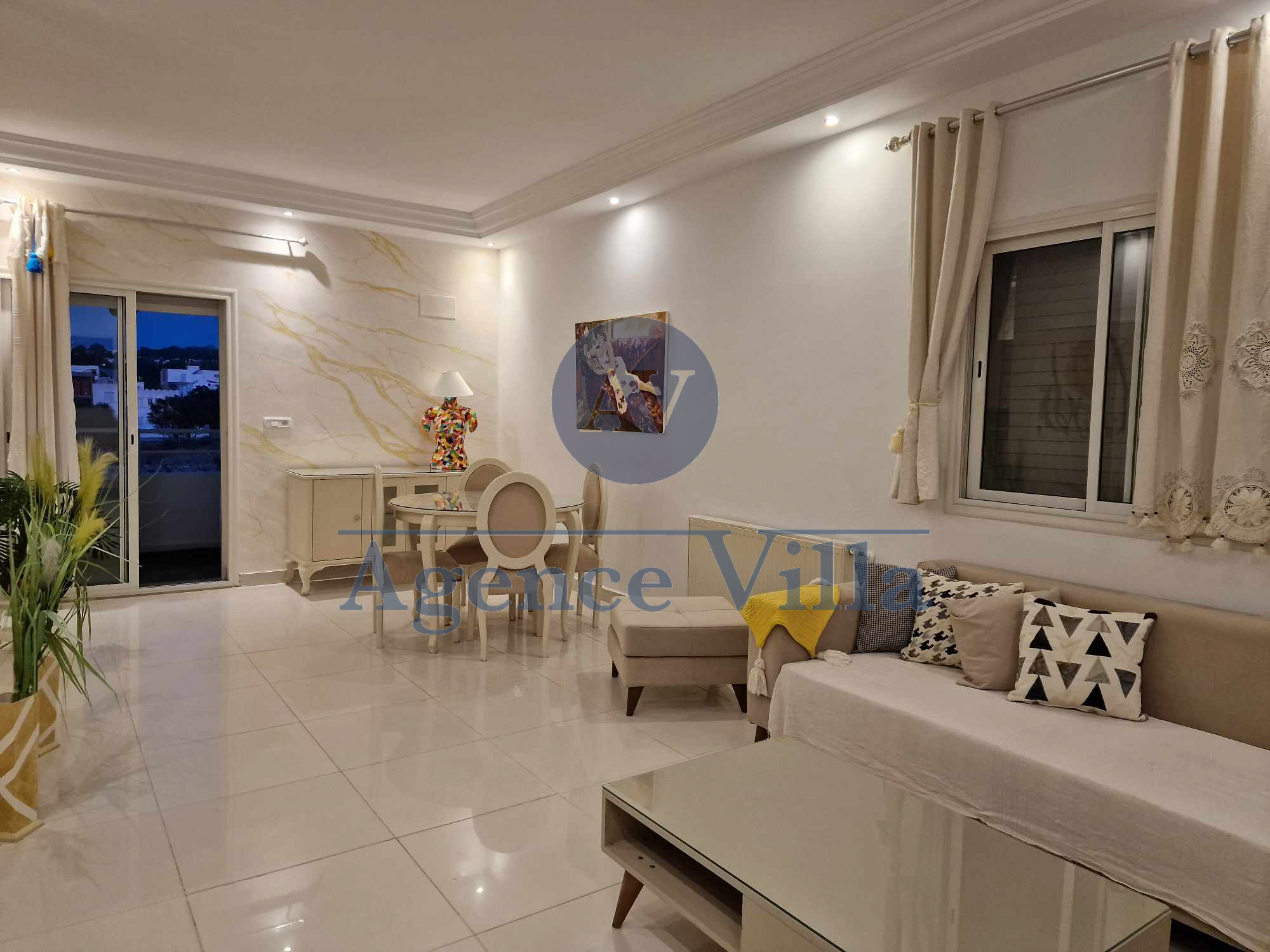 La Marsa Marsa Ennassim Location Appart. 3 pices Un appartement s2 meubl  la marsa