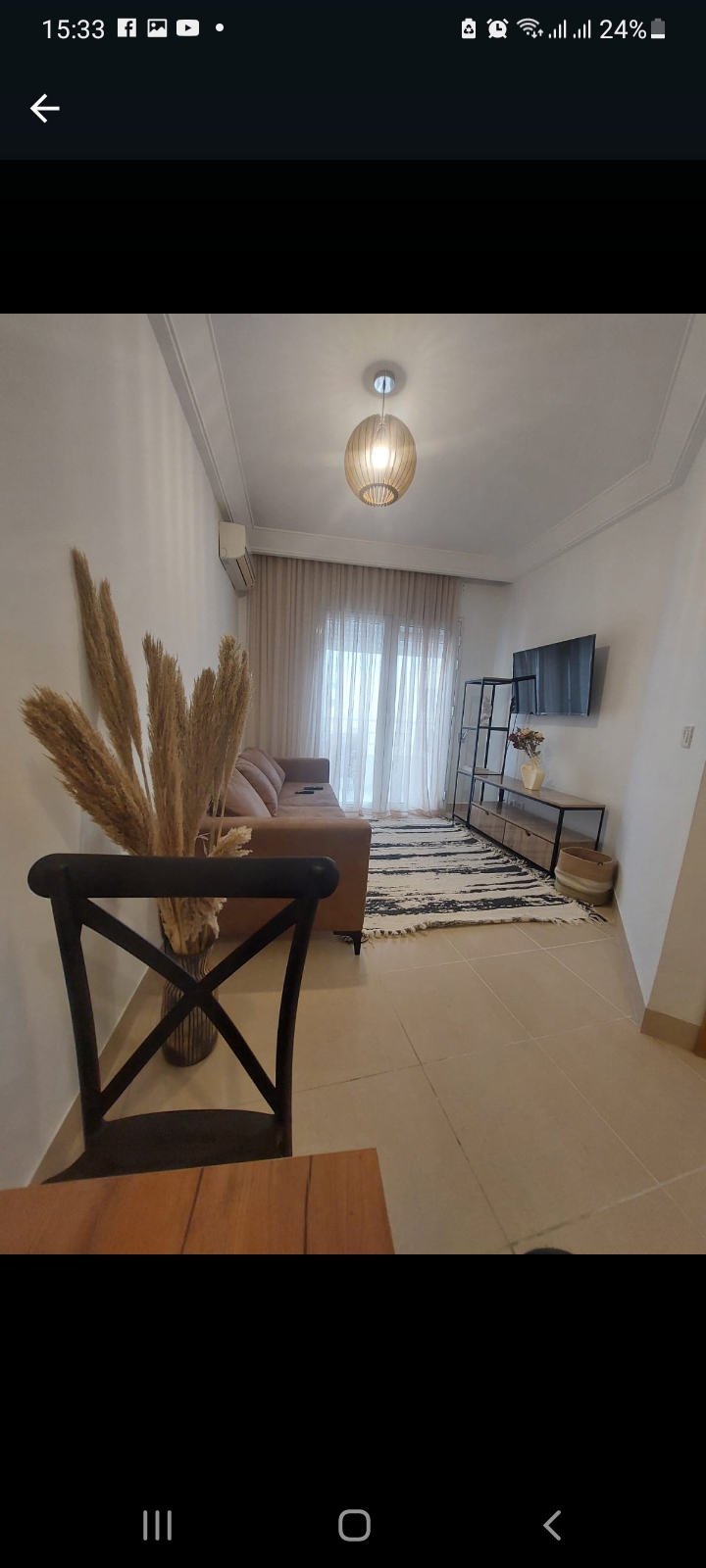 El Menzah El Menzah 1 Location vacances Appart. 1 pice Coquet s1 meubl  aucentre urbain nord