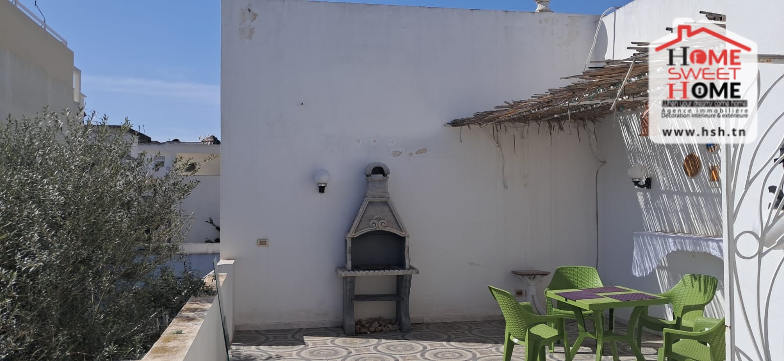 Carthage Salambo Location Appart. 3 pices Etage de villa natalene meubl  carthage salambo