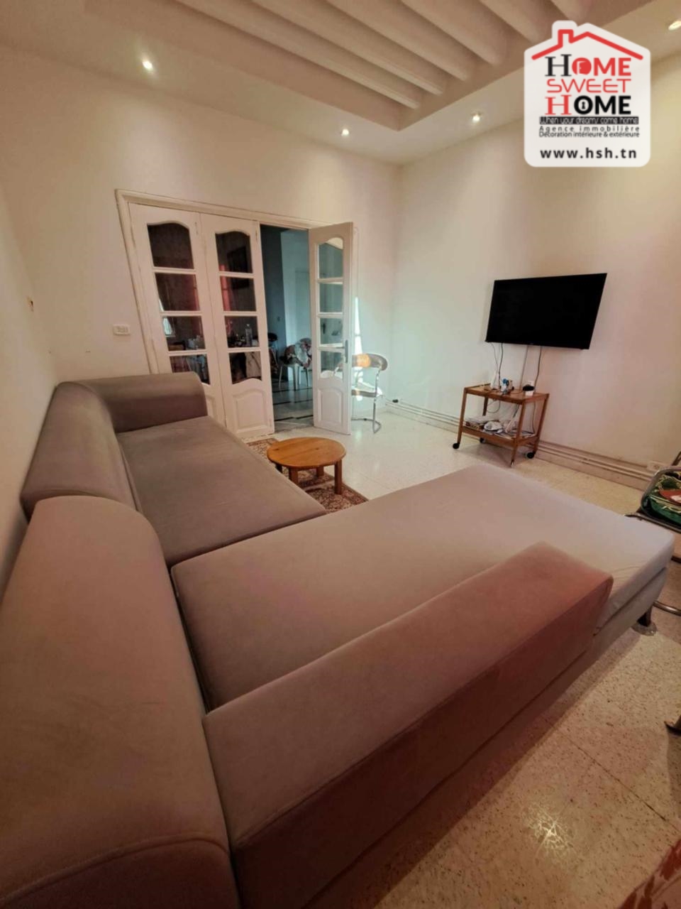 La Marsa Marsa Ennassim Location Appart. 5 pices+ Etage s4 virelia meubl  la marsa nassim
