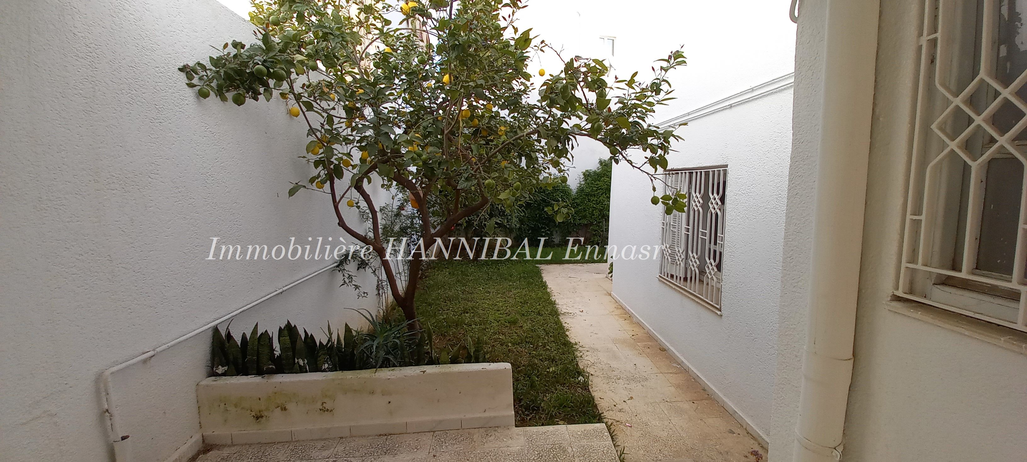 Ariana Ville Cite Ennasr 1 Location Appart. 3 pices Rez de chausse villa