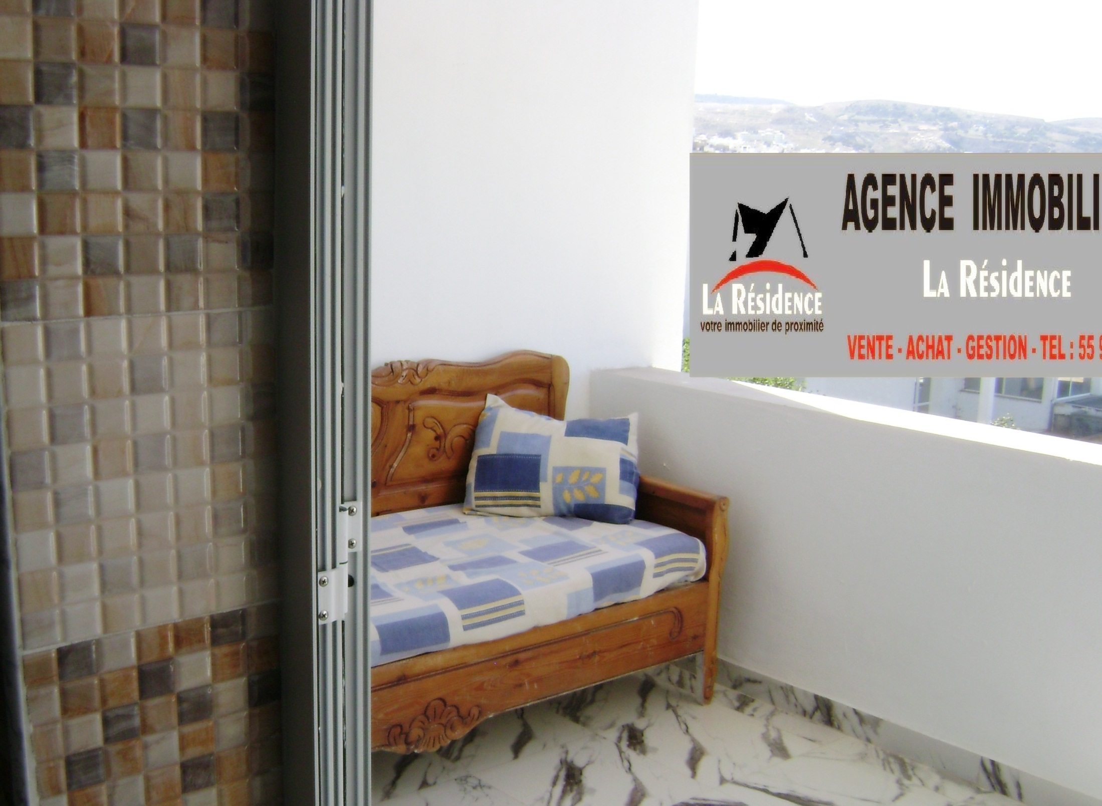 Bizerte Nord Cite Chourouk Sidi Salem Location vacances Appart. 2 pices Appartement meubl  sidi selem