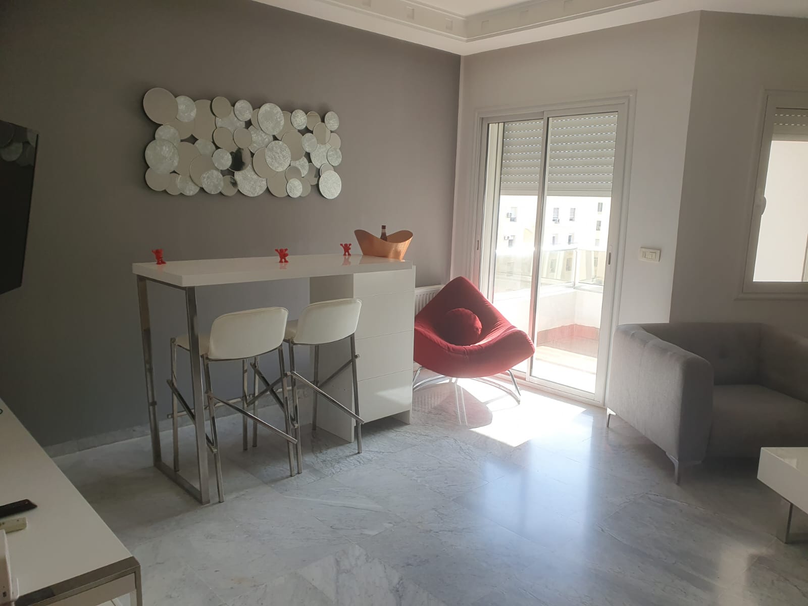 Ariana Ville Riadh Landlous Location Appart. 3 pices Magnifique s2 meubl hs  riadh landalous