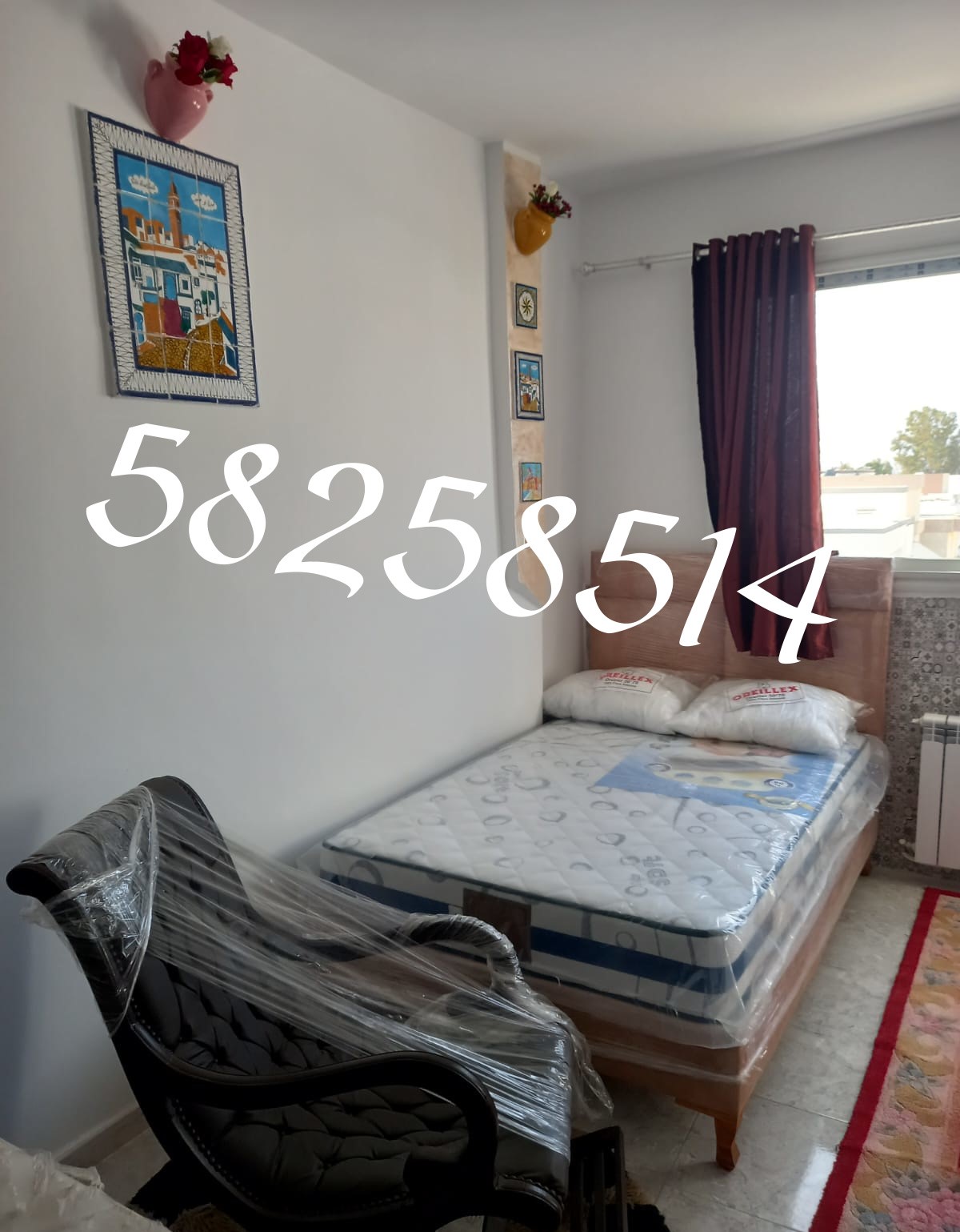 La Marsa El Aouina Location Appart. 1 pice S0  meuble  aouina  tel 58258514 fb7639