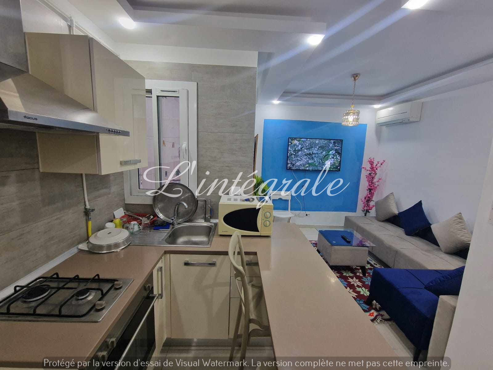 Ariana Ville Cite Ennasr 2 Location Appart. 2 pices S1 haut standing meubl