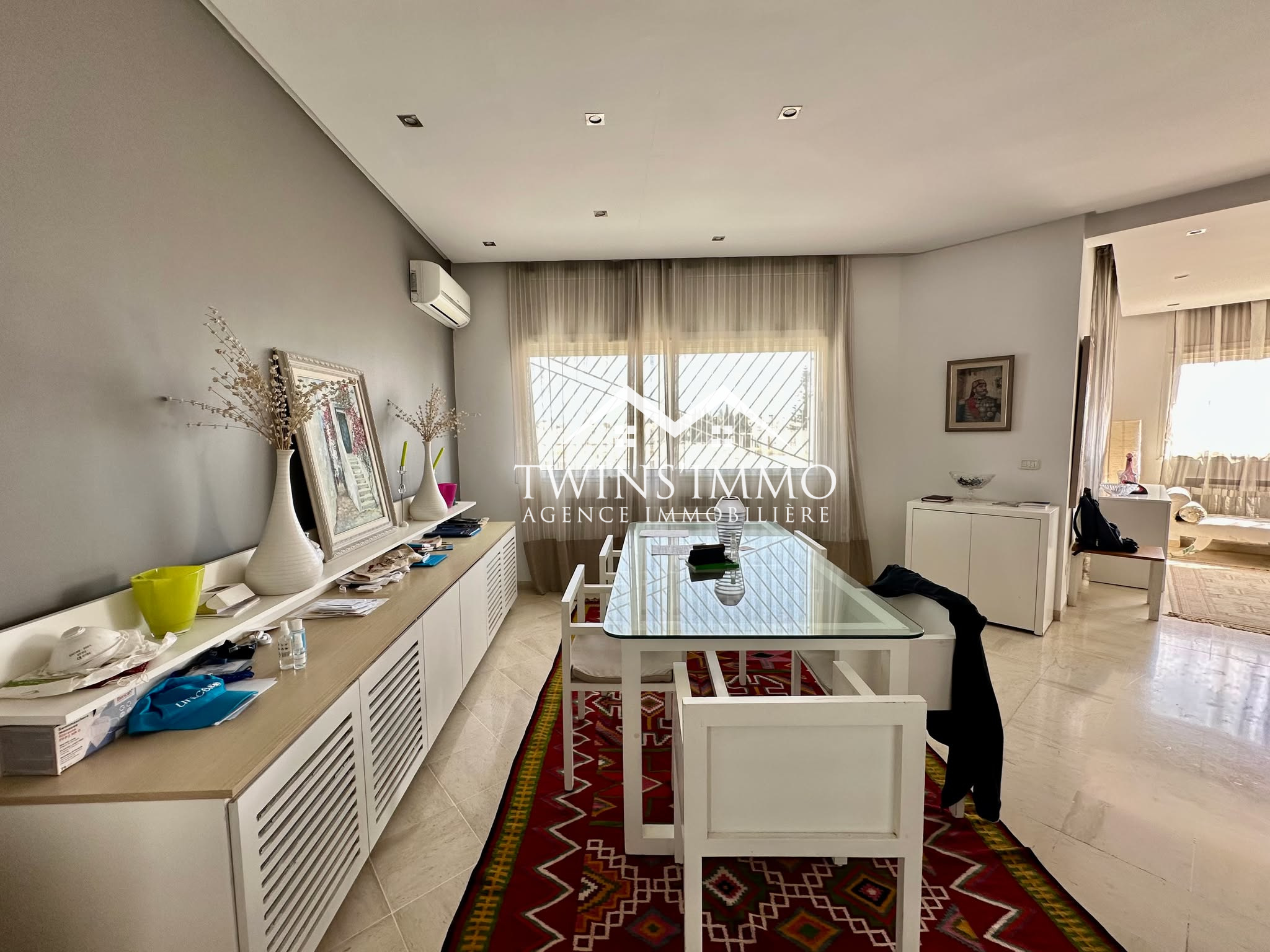 La Marsa Cite Du Stade Location Appart. 3 pices tage de villa s3 meubl  la marsa