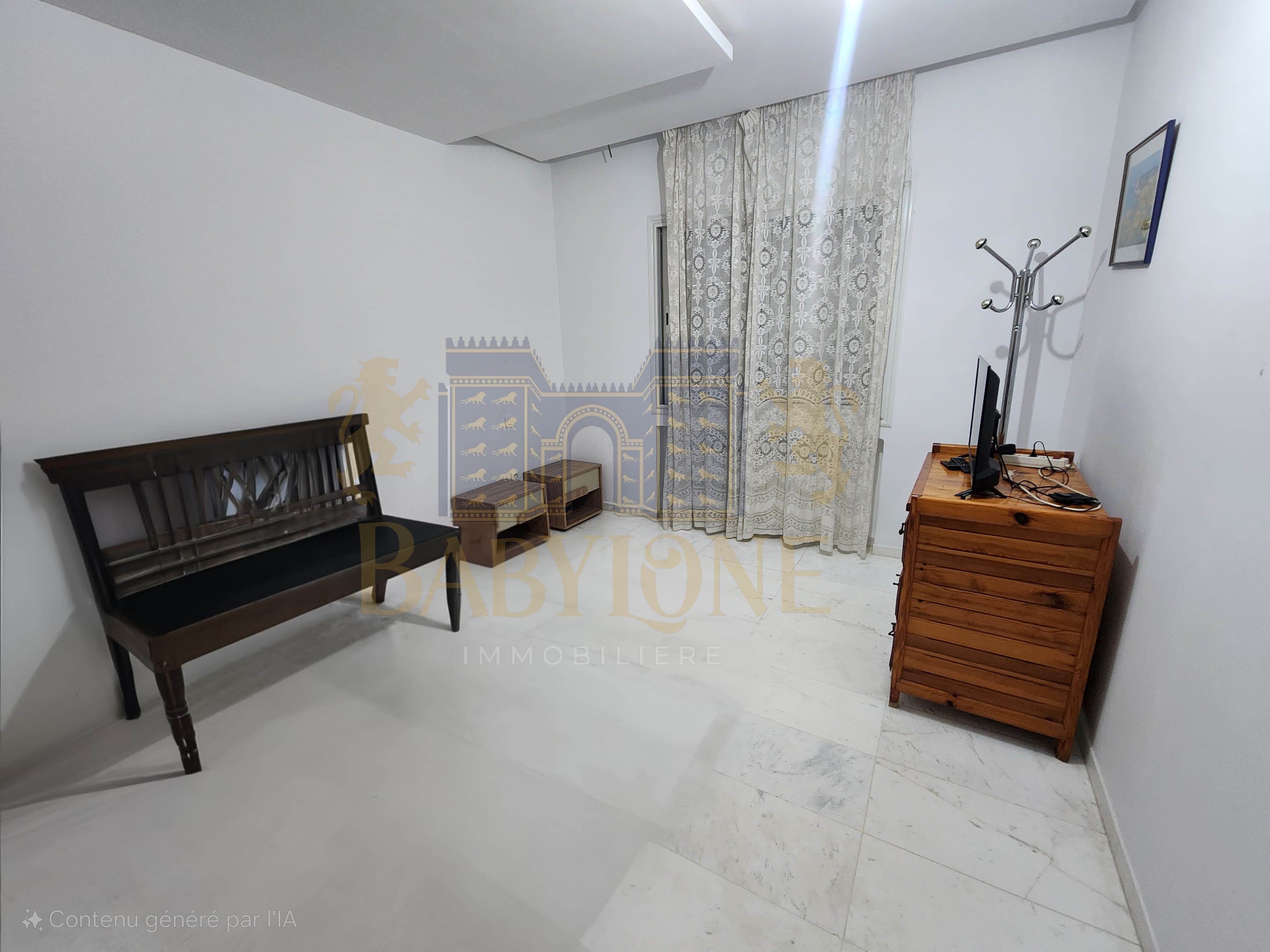 Ain Zaghouan Jardins de Carthage Location Appart. 3 pices Un s2 aux jardins de carthage 206a