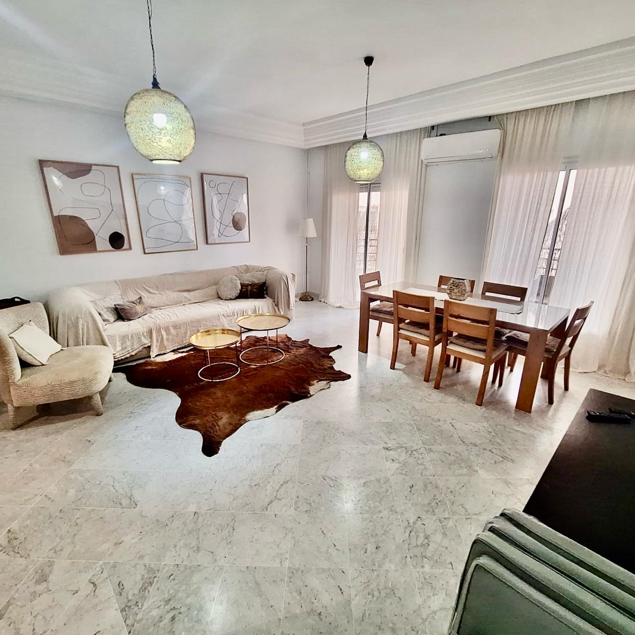 Ain Zaghouan Jardins de Carthage Location Appart. 4 pices S3 au jardin de carthage