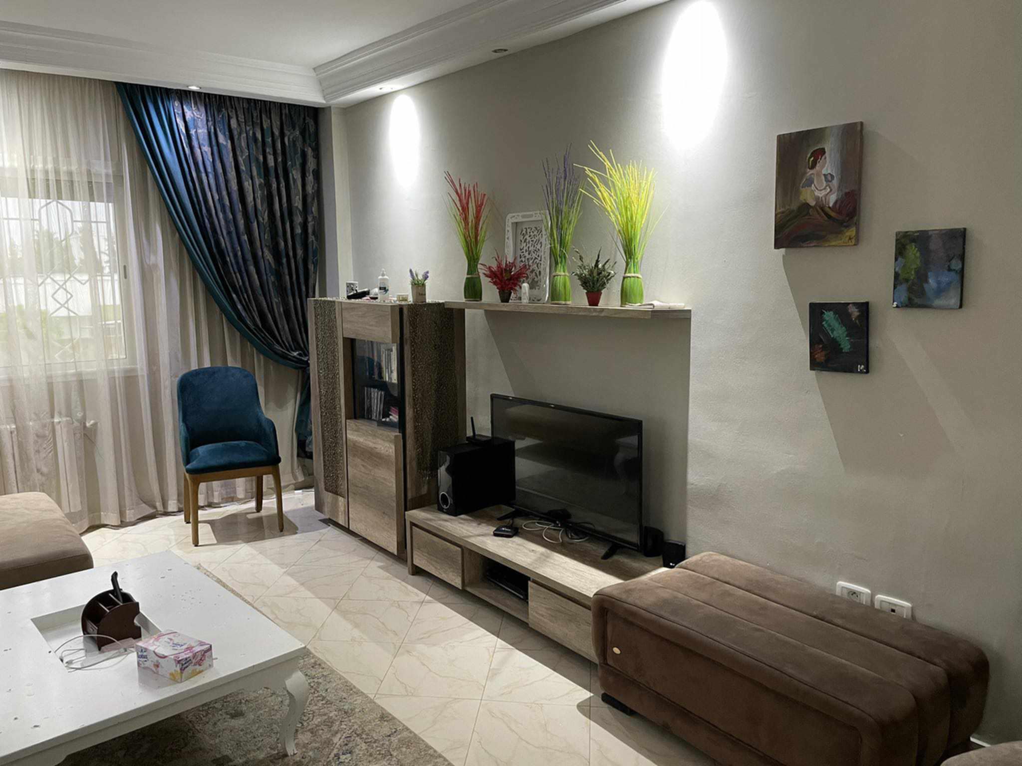 La Soukra Chotrana 3 Location Appart. 2 pices Appartement  condominium vide