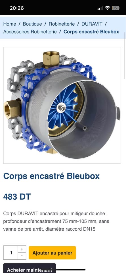 La Soukra Sidi Frej Autre Autre Corp encastr bluebox duravit