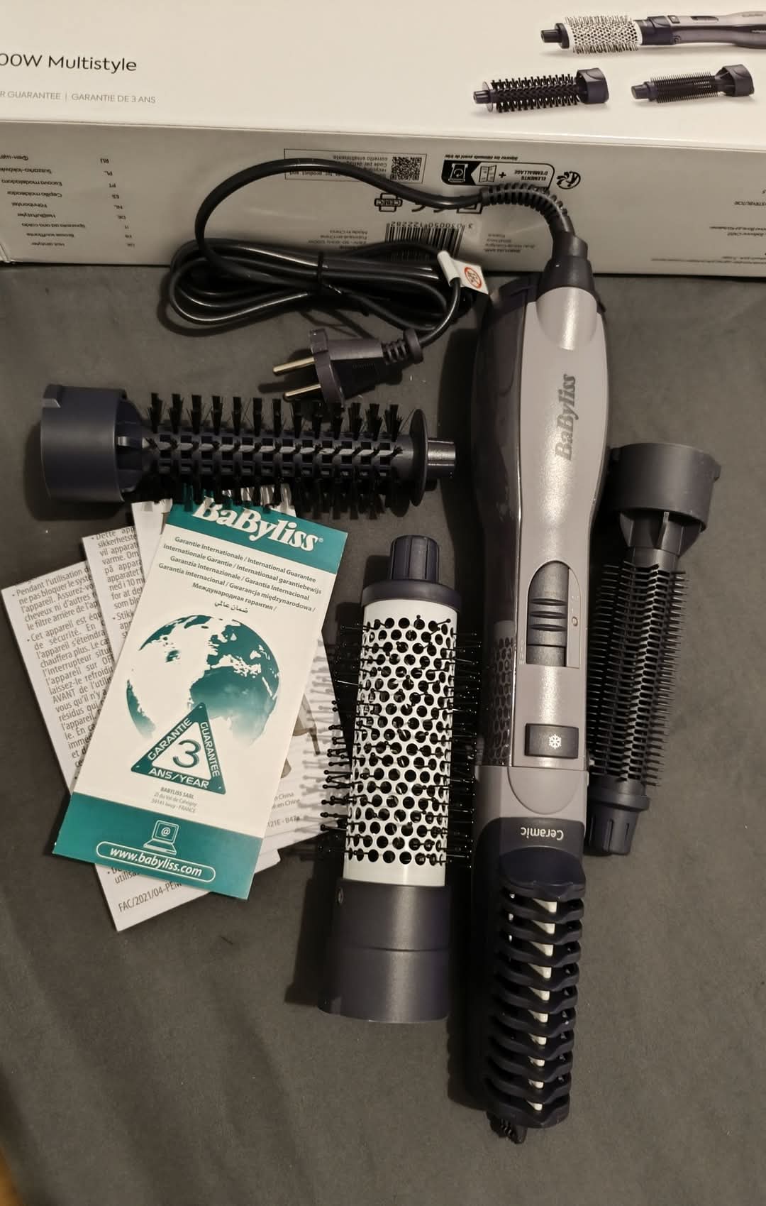 Le Bardo Le Bardo Sche-cheveux & brosse soufflante Autre Babyliss brosse  air chaud multistyle 1200 w