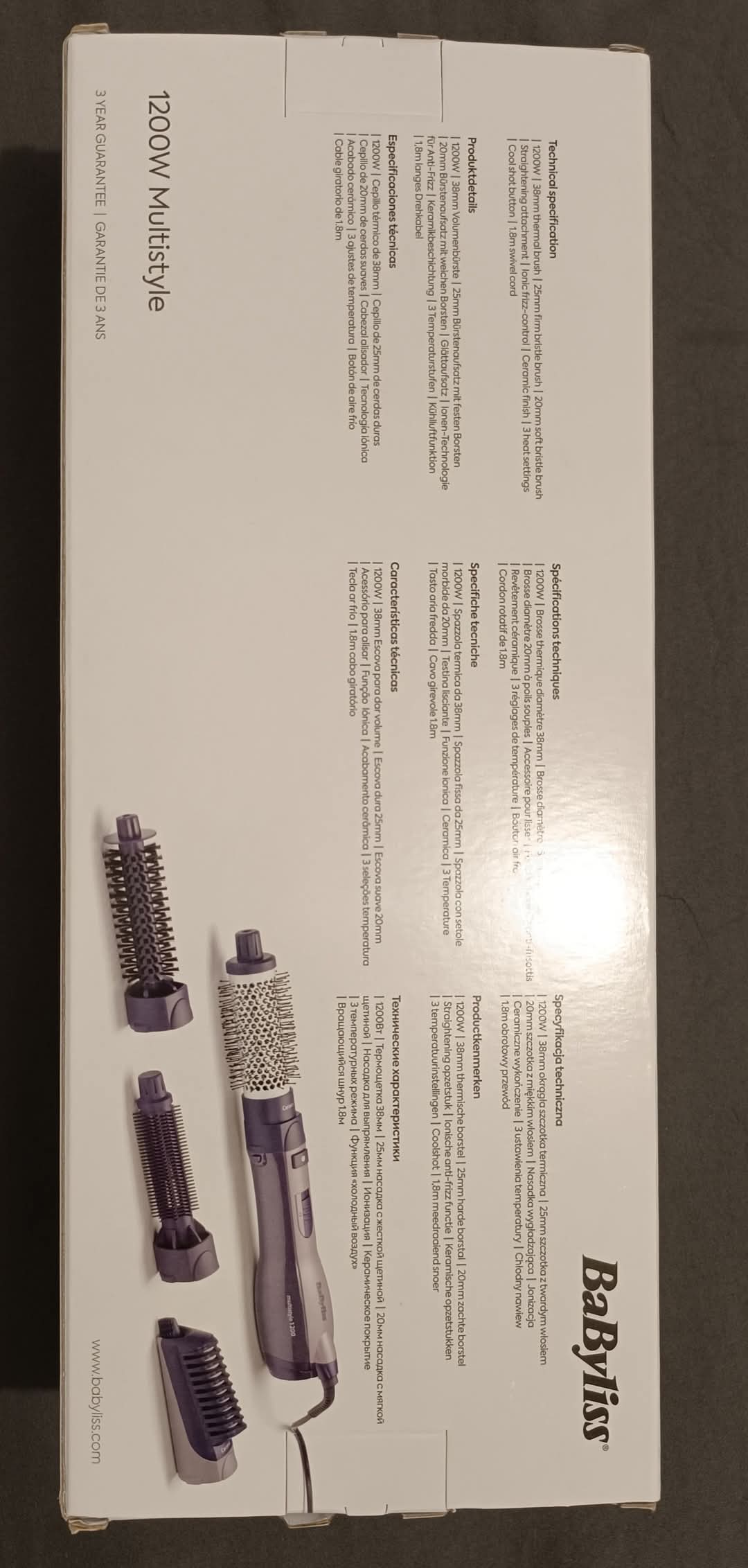 Le Bardo Le Bardo Sche-cheveux & brosse soufflante Autre Babyliss brosse  air chaud multistyle 1200 w