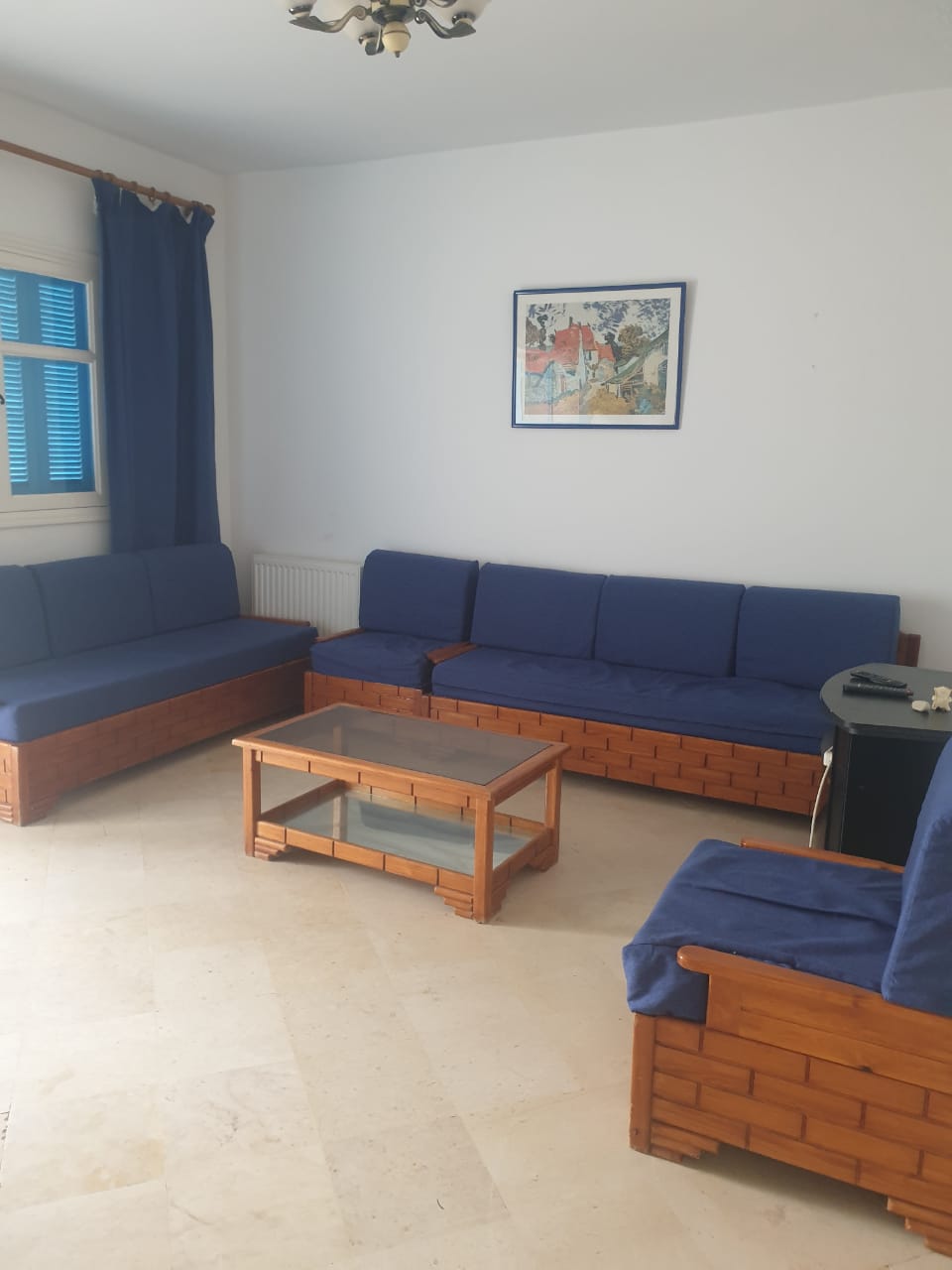 Nabeul Cite El Mahrsi 1 Location Appart. 3 pices S plus 2 meubl a sidi mahressi wb4165