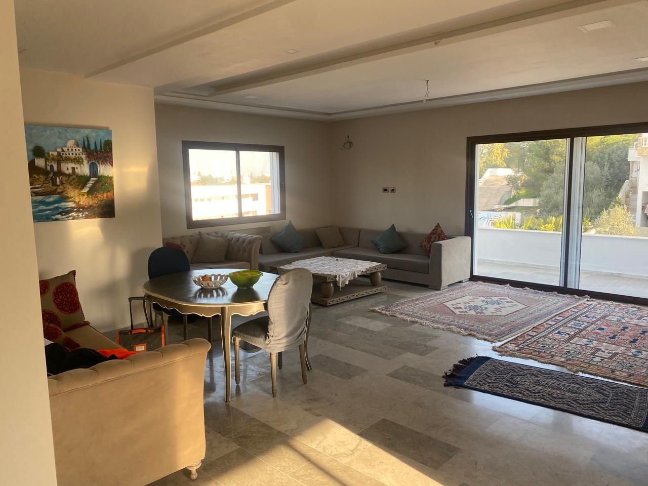 El Menzah Mutuelle Ville Location Appart. 4 pices Etage s3 avec grand jardin meuble ou vide