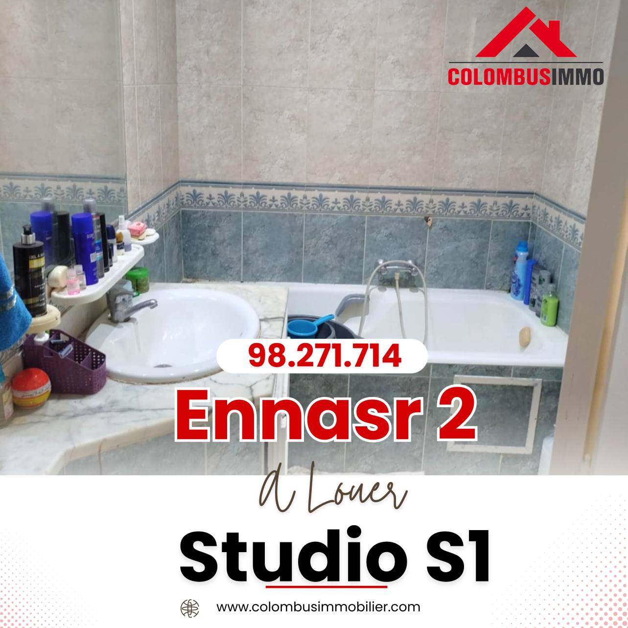 Mnihla Cite Ennasr Location Appart. 2 pices Grand studio