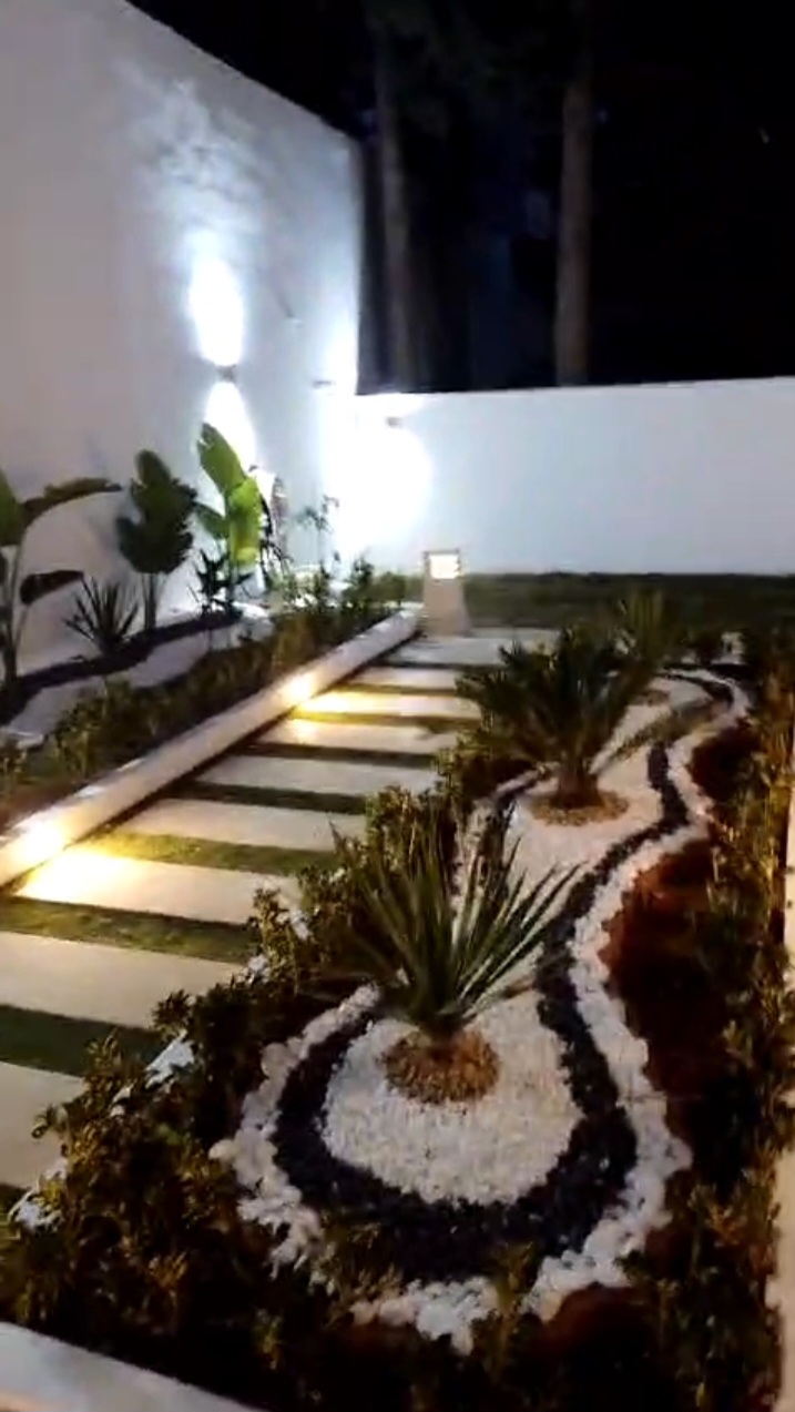 La Marsa Gammart Vente Appart. 4 pices S3  avec jardin route du relais gammart