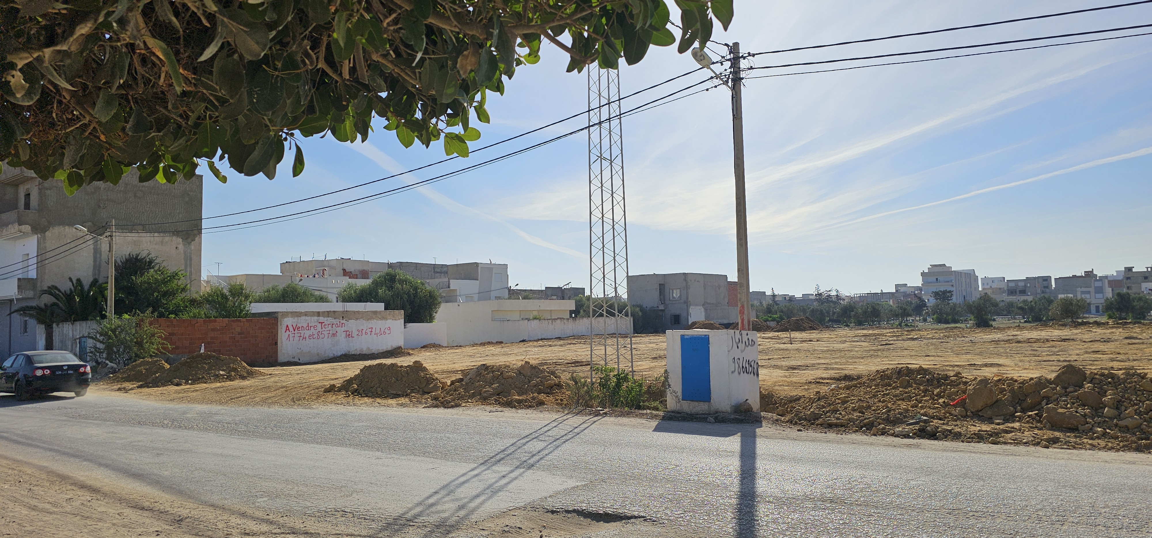 La Marsa Cite Bhar Lazreg Terrain Terrain nu Terrain sur la route principale