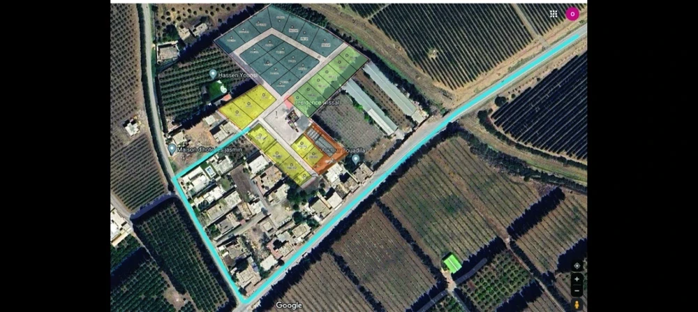 Mornag Sidi Saad Terrain Terrain nu 400m2 mornag20min cv tunis