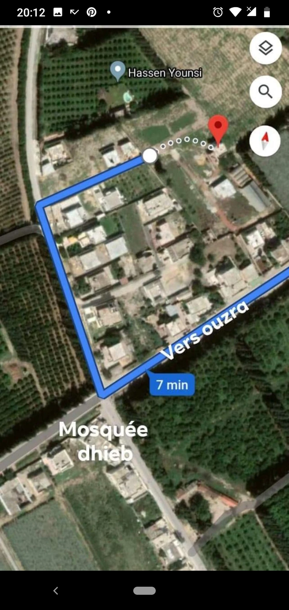 Mornag Sidi Saad Terrain Terrain nu 400m2 mornag20min cv tunis
