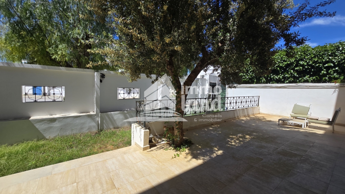 La Marsa Marsa Ennassim Location Appart. 3 pices Rdc s2 meubl avec jardin  la marsa