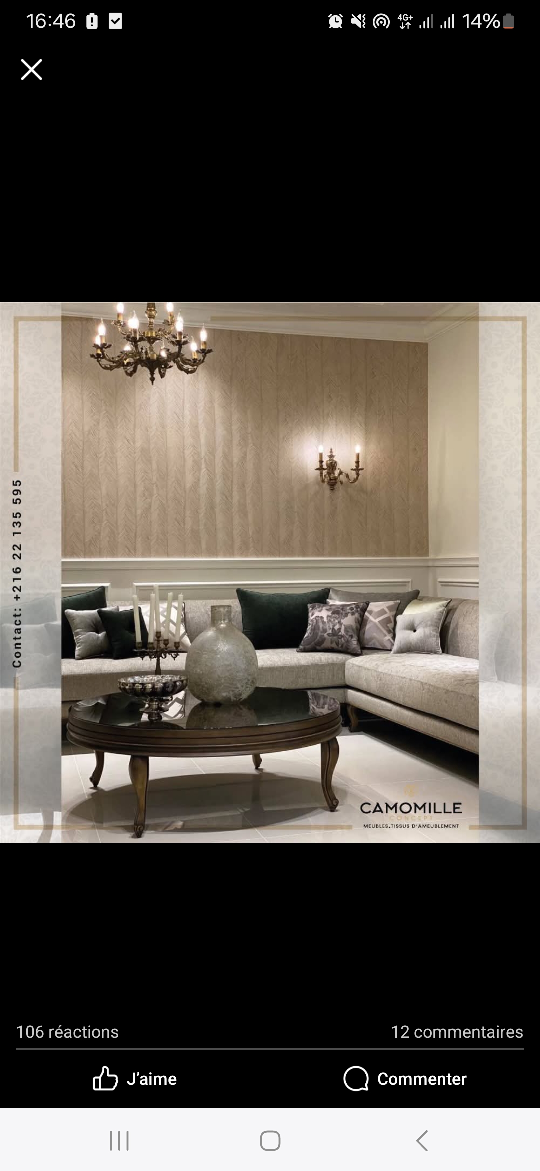 La Soukra Dar Fadhal Salon - Salle  manger  Tables basses Table de salon ronde camomille concept
