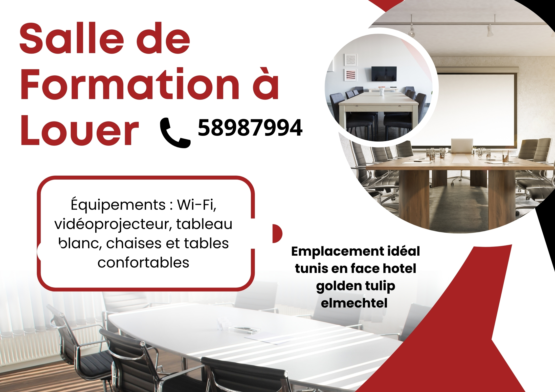 El Menzah Tunis Belvedere Autre Autre Salle de formation