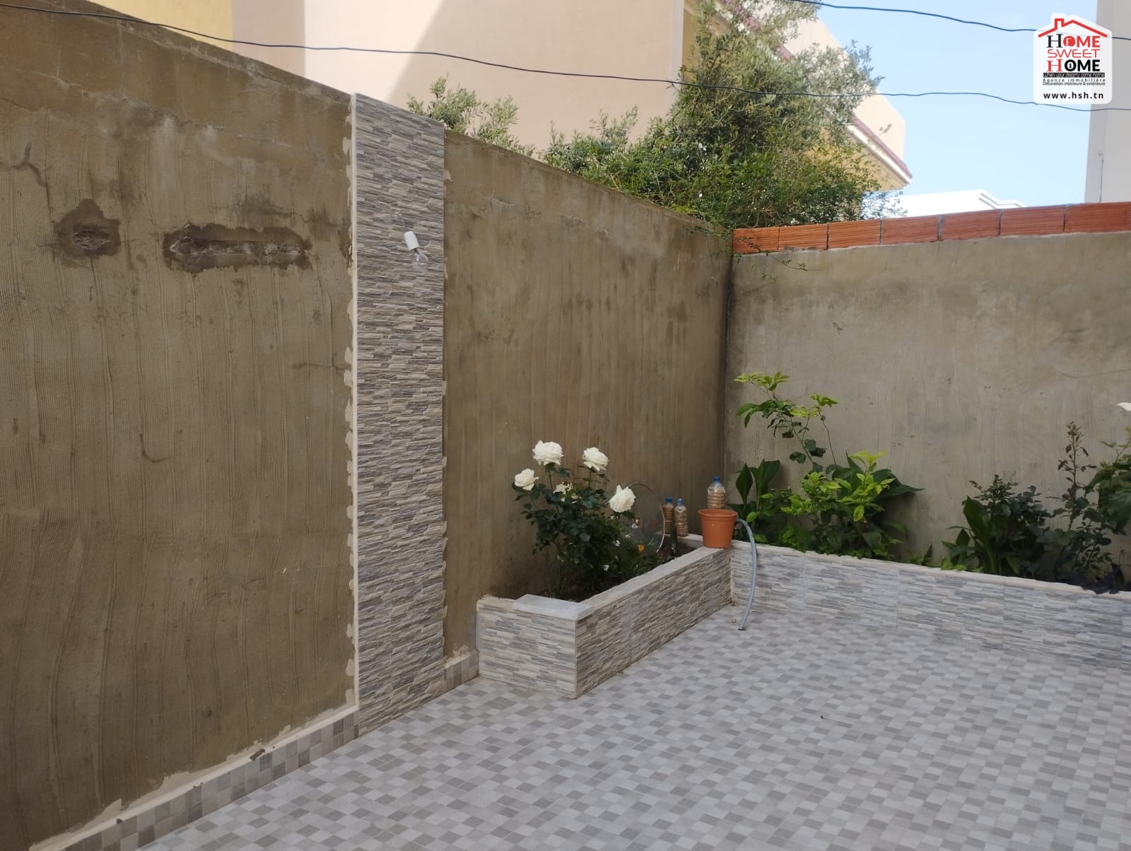 Bizerte Nord Bizerte Location Appart. 3 pices Un rdc de  villa fossile  bizerte