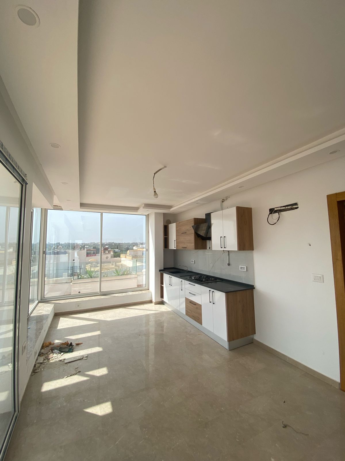Akouda Chatt Meriem Vente Appart. 2 pices S1 avec terrasse et vue degagee a soviva