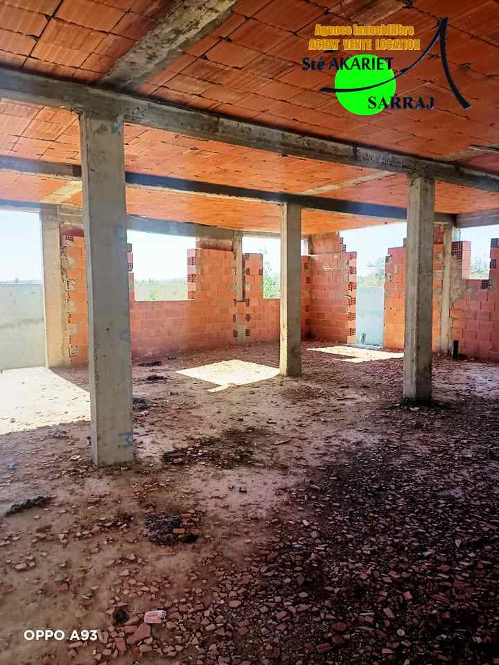 Akouda Chatt Meriem Vente Maisons Villa inachev 568m pas loin koussour gharnata