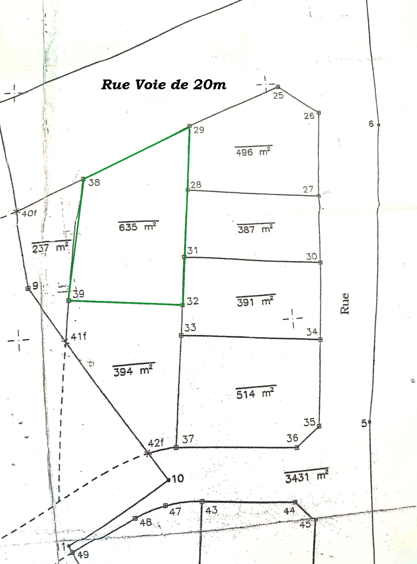 Sousse Ville Cite Jaouhara Terrain Terrain nu Terrain 635m prs de sahloul 4 vers cit olympique