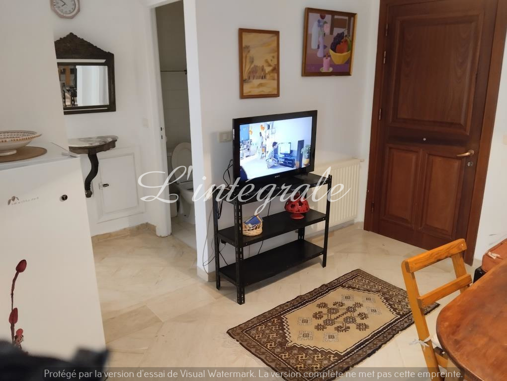 Ariana Ville Riadh Landlous Location Appart. 2 pices S1 meubl au rez de chausse