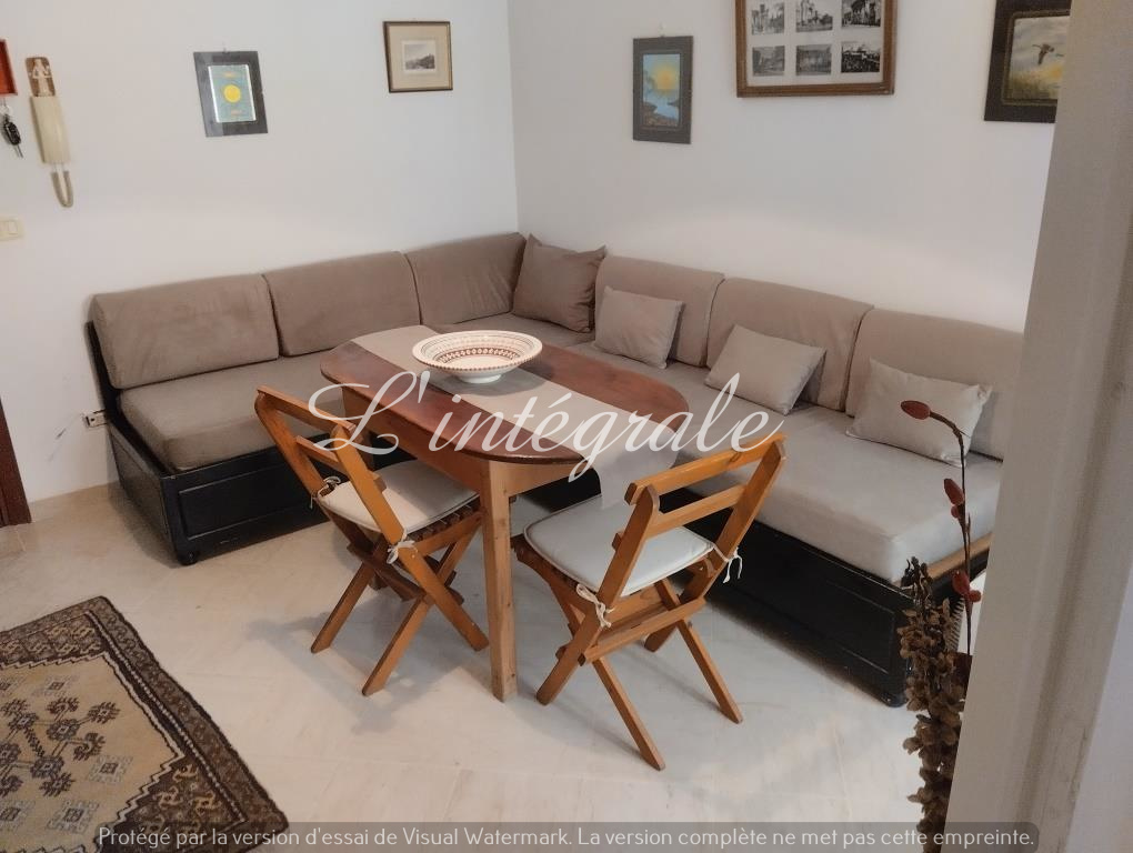 Ariana Ville Riadh Landlous Location Appart. 2 pices S1 meubl au rez de chausse
