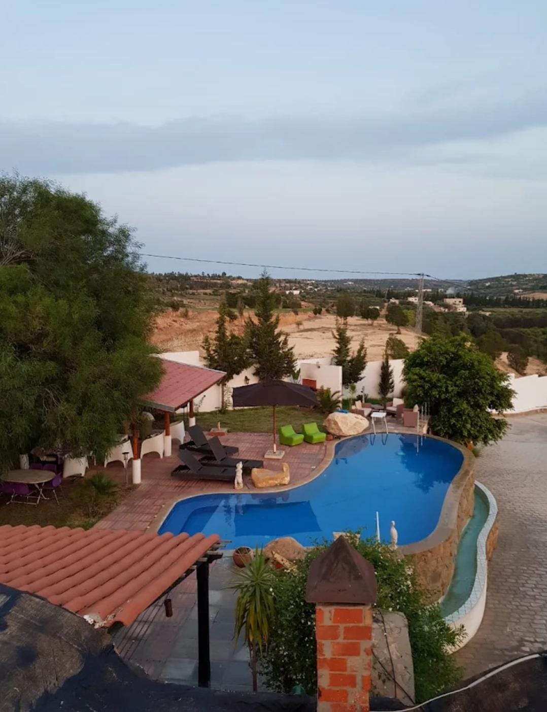 Hammamet Bir Bouregba Location Maisons Villa avec piscine 20min  hammamet