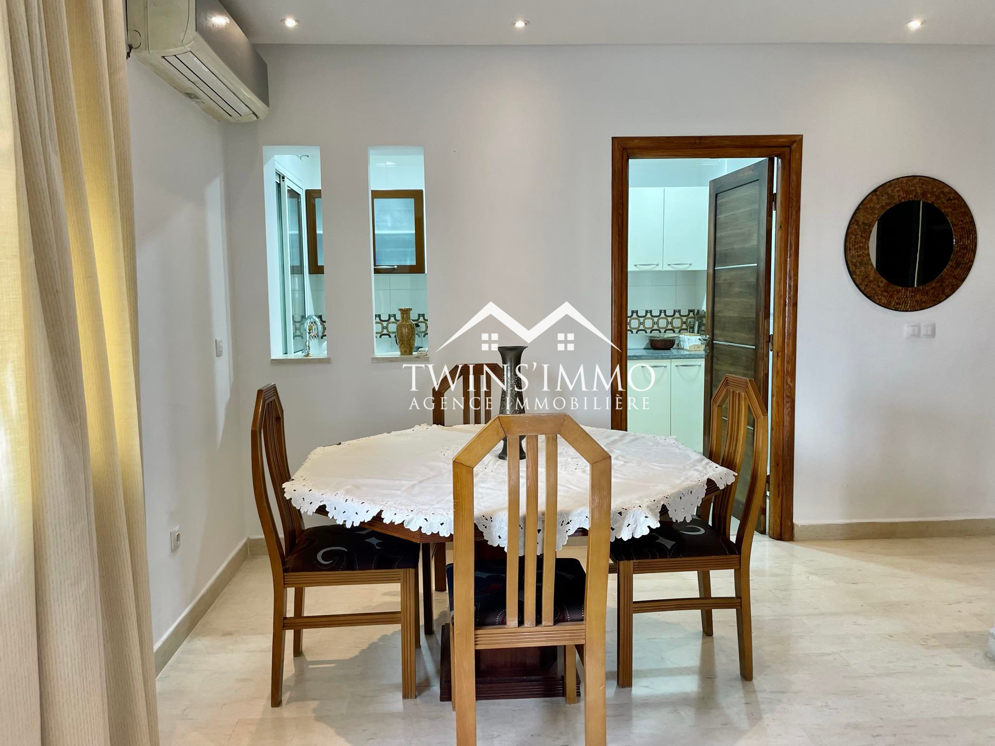 La Marsa Sidi Daoud Location Appart. 2 pices Etage de villa s2 meubl  sidi daoud