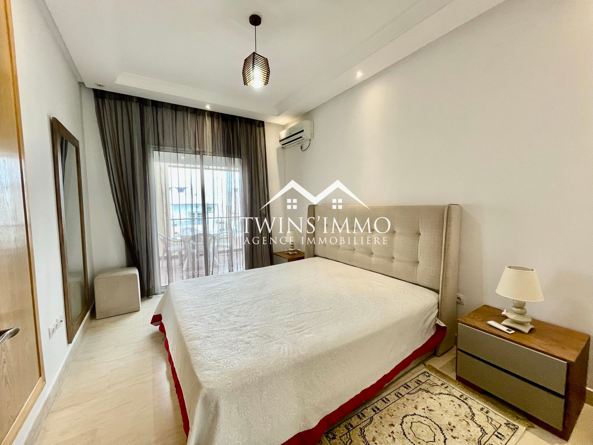 La Marsa Sidi Daoud Location Appart. 2 pices Etage de villa s2 meubl  sidi daoud