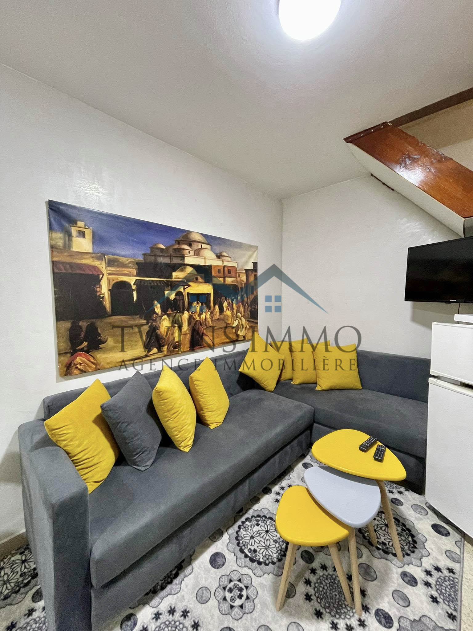 La Marsa Cite Erriadh Location Appart. 1 pice Duplex meubl  la marsa